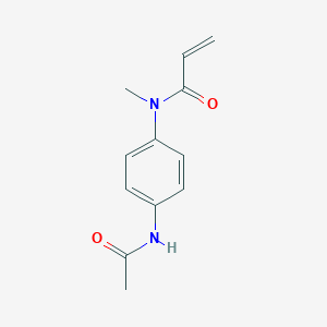 molecular formula C12H14N2O2 B2657548 N-(4-Acetamidophenyl)-N-methylprop-2-enamide CAS No. 2361639-43-0