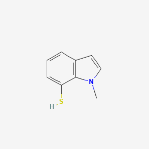 molecular formula C9H9NS B2657550 1-Methyl-1H-indole-7-thiol CAS No. 1315689-89-4