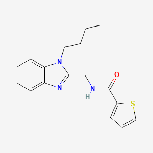 molecular formula C17H19N3OS B2657576 N-[(1-butyl-1H-1,3-benzodiazol-2-yl)methyl]thiophene-2-carboxamide CAS No. 850920-23-9