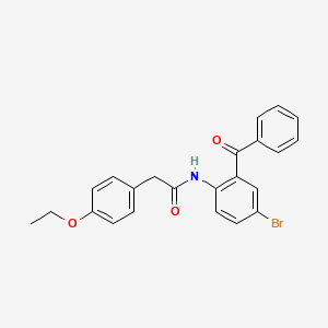 molecular formula C23H20BrNO3 B2657577 N-(2-benzoyl-4-bromophenyl)-2-(4-ethoxyphenyl)acetamide CAS No. 923441-37-6