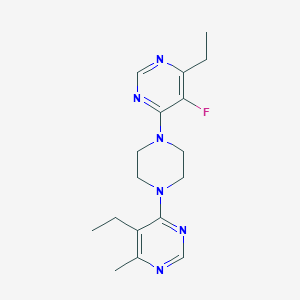 molecular formula C17H23FN6 B2657579 5-Ethyl-4-[4-(6-ethyl-5-fluoropyrimidin-4-yl)piperazin-1-yl]-6-methylpyrimidine CAS No. 2380180-13-0