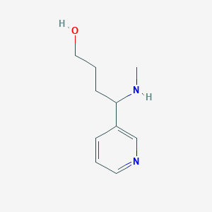 molecular formula C10H16N2O B026576 4-(N-Methylamino)-4-(3-pyridyl)butane-1-OL CAS No. 59578-64-2