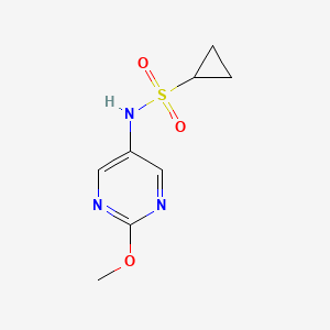 molecular formula C8H11N3O3S B2657602 N-(2-methoxypyrimidin-5-yl)cyclopropanesulfonamide CAS No. 2309217-22-7