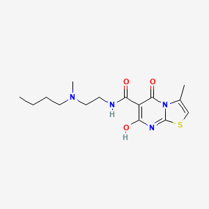molecular formula C15H22N4O3S B2657622 N-(2-(butyl(methyl)amino)ethyl)-7-hydroxy-3-methyl-5-oxo-5H-thiazolo[3,2-a]pyrimidine-6-carboxamide CAS No. 898431-77-1