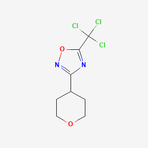 B2657632 3-(Oxan-4-yl)-5-(trichloromethyl)-1,2,4-oxadiazole CAS No. 2230799-75-2