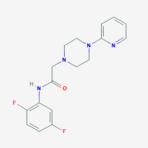 molecular formula C17H18F2N4O B2657665 N-(2,5-difluorophenyl)-2-[4-(pyridin-2-yl)piperazin-1-yl]acetamide CAS No. 849187-49-1