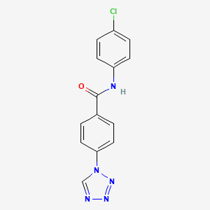 N-(4-chlorophenyl)-4-(1H-tetrazol-1-yl)benzamide