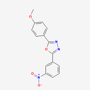2-(4-Methoxyphenyl)-5-(3-nitrophenyl)-1,3,4-oxadiazole