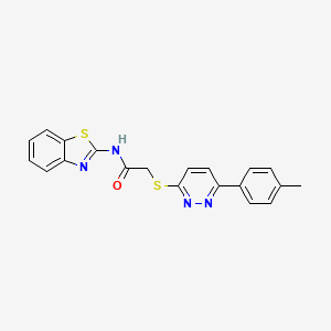 N-(benzo[d]thiazol-2-yl)-2-((6-(p-tolyl)pyridazin-3-yl)thio)acetamide