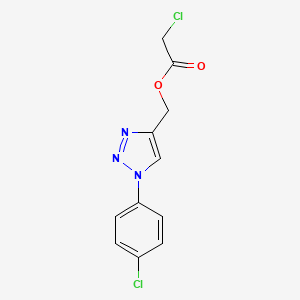 [1-(4-chlorophenyl)-1H-1,2,3-triazol-4-yl]methyl 2-chloroacetate