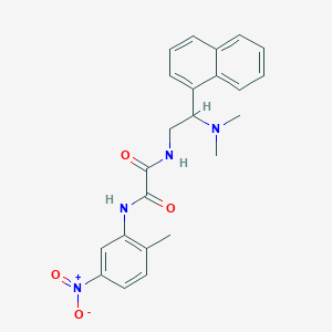 molecular formula C23H24N4O4 B2657849 N-[2-(dimethylamino)-2-(naphthalen-1-yl)ethyl]-N'-(2-methyl-5-nitrophenyl)ethanediamide CAS No. 941977-20-4