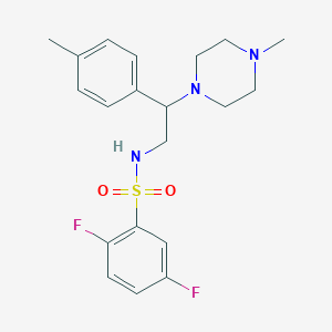 B2657870 2,5-difluoro-N-(2-(4-methylpiperazin-1-yl)-2-(p-tolyl)ethyl)benzenesulfonamide CAS No. 903254-12-6