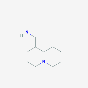 molecular formula C11H22N2 B2657909 methyl[(octahydro-1H-quinolizin-1-yl)methyl]amine CAS No. 1352516-97-2