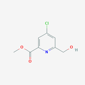 molecular formula C8H8ClNO3 B026580 Methyl 4-chloro-6-(hydroxymethyl)picolinate CAS No. 109880-43-5