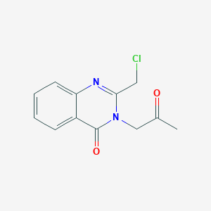 molecular formula C12H11ClN2O2 B2658070 2-(Chloromethyl)-3-(2-oxopropyl)-3,4-dihydroquinazolin-4-one CAS No. 730992-78-6