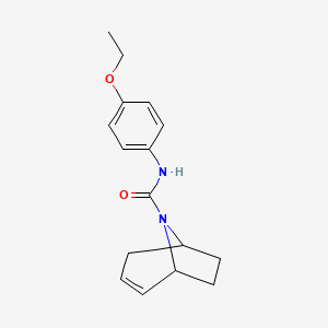 molecular formula C16H20N2O2 B2658079 N-(4-Ethoxyphenyl)-8-azabicyclo[3.2.1]oct-2-ene-8-carboxamide CAS No. 1797161-00-2