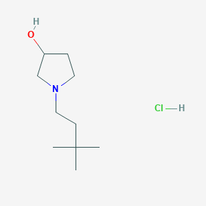 molecular formula C10H22ClNO B2658103 1-(3,3-Dimethylbutyl)pyrrolidin-3-ol hydrochloride CAS No. 2034515-43-8