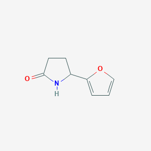 molecular formula C8H9NO2 B2658105 5-(Furan-2-yl)pyrrolidin-2-one CAS No. 25097-96-5