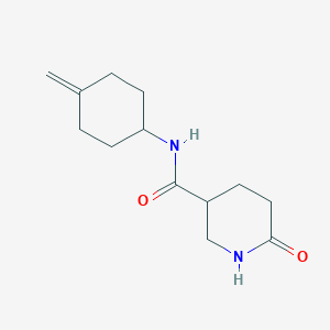 molecular formula C13H20N2O2 B2658181 N-(4-methylidenecyclohexyl)-6-oxopiperidine-3-carboxamide CAS No. 2310147-64-7