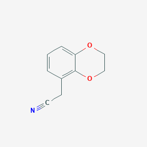 molecular formula C10H9NO2 B2658186 2-(2,3-dihydro-1,4-benzodioxin-5-yl)acetonitrile CAS No. 214894-99-2
