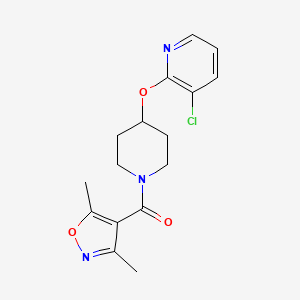 (4-((3-Chloropyridin-2-yl)oxy)piperidin-1-yl)(3,5-dimethylisoxazol-4-yl)methanone