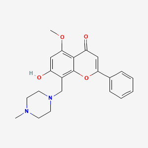 7-hydroxy-5-methoxy-8-((4-methylpiperazin-1-yl)methyl)-2-phenyl-4H-chromen-4-one