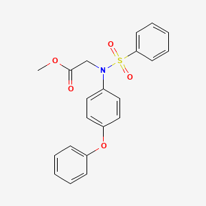 Methyl N-(4-phenoxyphenyl)-N-(phenylsulfonyl)glycinate