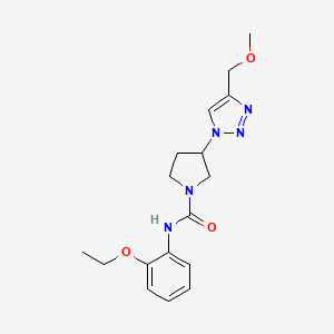 N-(2-ethoxyphenyl)-3-(4-(methoxymethyl)-1H-1,2,3-triazol-1-yl)pyrrolidine-1-carboxamide