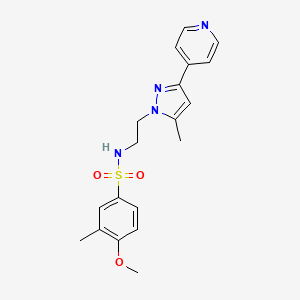 4-methoxy-3-methyl-N-(2-(5-methyl-3-(pyridin-4-yl)-1H-pyrazol-1-yl)ethyl)benzenesulfonamide