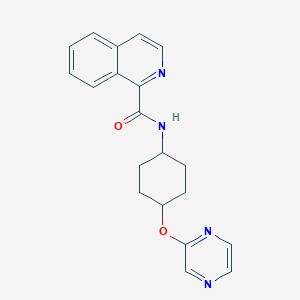 N-((1r,4r)-4-(pyrazin-2-yloxy)cyclohexyl)isoquinoline-1-carboxamide