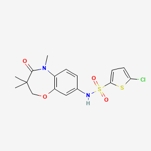 5-chloro-N-(3,3,5-trimethyl-4-oxo-2,3,4,5-tetrahydrobenzo[b][1,4]oxazepin-8-yl)thiophene-2-sulfonamide