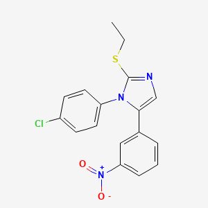 1-(4-chlorophenyl)-2-(ethylthio)-5-(3-nitrophenyl)-1H-imidazole