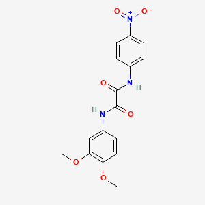 molecular formula C16H15N3O6 B2658354 N1-(3,4-dimethoxyphenyl)-N2-(4-nitrophenyl)oxalamide CAS No. 899743-72-7