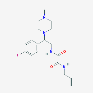 molecular formula C18H25FN4O2 B2658362 N1-allyl-N2-(2-(4-fluorophenyl)-2-(4-methylpiperazin-1-yl)ethyl)oxalamide CAS No. 903305-87-3