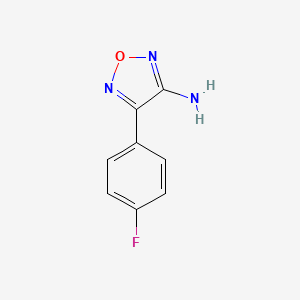 molecular formula C8H6FN3O B2658389 4-(4-氟苯基)-1,2,5-噁二唑-3-胺 CAS No. 99817-27-3
