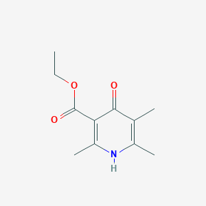 molecular formula C11H15NO3 B2658424 ethyl 2,5,6-trimethyl-4-oxo-1H-pyridine-3-carboxylate CAS No. 1803262-21-6