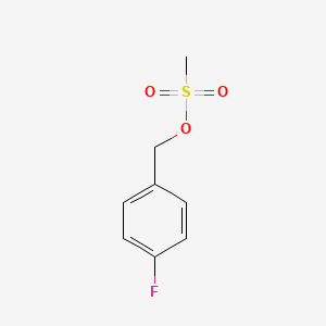 molecular formula C8H9FO3S B2658432 Benzenemethanol, 4-fluoro-, 1-methanesulfonate CAS No. 78358-15-3