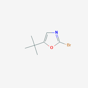 molecular formula C7H10BrNO B2658442 2-Bromo-5-(tert-butyl)oxazole CAS No. 1713477-20-3