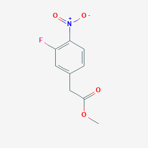molecular formula C9H8FNO4 B2658477 Methyl 2-(3-fluoro-4-nitrophenyl)acetate CAS No. 169339-41-7