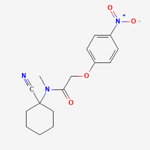 molecular formula C16H19N3O4 B2658485 N-(1-cyanocyclohexyl)-N-methyl-2-(4-nitrophenoxy)acetamide CAS No. 874644-76-5