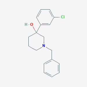 molecular formula C18H20ClNO B2658487 1-Benzyl-3-(3-chlorophenyl)piperidin-3-ol CAS No. 100240-01-5