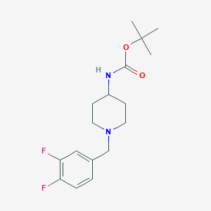 molecular formula C17H24F2N2O2 B2658489 tert-Butyl 1-(3,4-difluorobenzyl)piperidin-4-ylcarbamate CAS No. 328083-90-5