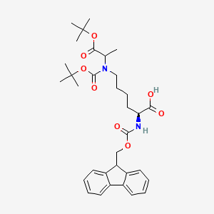 molecular formula C33H44N2O8 B2658490 Fmoc-L-CEL(OtBu)(Boc)-OH CAS No. 866602-36-0