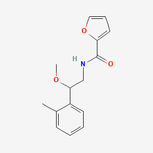 molecular formula C15H17NO3 B2658528 N-[2-METHOXY-2-(2-METHYLPHENYL)ETHYL]FURAN-2-CARBOXAMIDE CAS No. 1797722-25-8