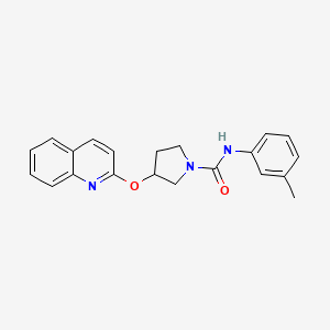 3-(quinolin-2-yloxy)-N-(m-tolyl)pyrrolidine-1-carboxamide