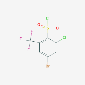 4-Bromo-2-chloro-6-(trifluoromethyl)benzenesulfonyl chloride
