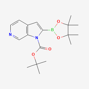 tert-Butyl 2-(tetramethyl-1,3,2-dioxaborolan-2-yl)pyrrolo[2,3-c]pyridine-1-carboxylate
