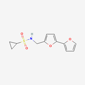 N-([2,2'-bifuran]-5-ylmethyl)cyclopropanesulfonamide