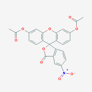 molecular formula C24H15NO9 B026586 5-Nitrofluorescein diacetate CAS No. 14926-29-5
