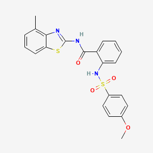 2-(4-methoxyphenylsulfonamido)-N-(4-methylbenzo[d]thiazol-2-yl)benzamide